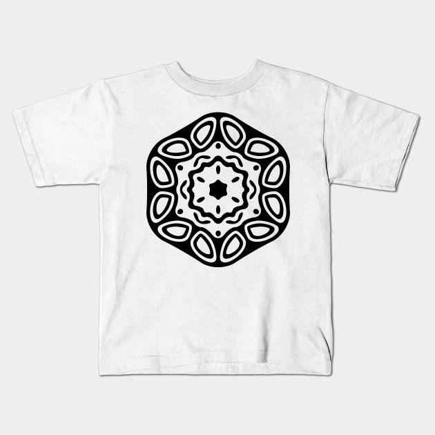 MANDALA T-SHIRT MANDALA 128 Kids T-Shirt by abcmandalaclothing